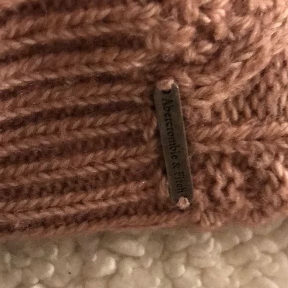 abercrombie mauve pink knit mockneck sweater in xs - Picture 3 of 5